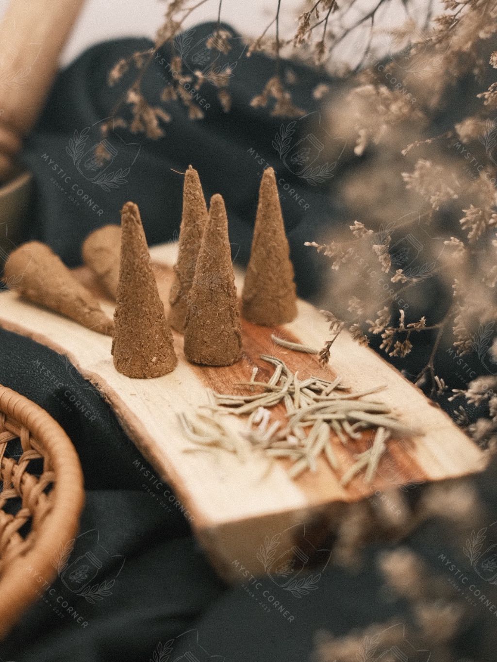  [ORGANIC TỰ NHIÊN] Nụ Trầm Thảo Mộc Rosemary (Lá Hương Thảo), nụ trầm thanh tẩy nhà cửa, thanh lọc không khí 