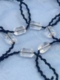 Vòng tay đá phong thuỷ Thạch Anh Trắng lu thống thắt macrame hỗ trợ thu hút năng lượng tích cực 