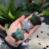  Tim, Sao, Trăng đá mã não rêu (Moss Agate) tự nhiên dùng thanh tẩy Tarot, đá phong thuỷ, Reiki, thiền định 