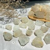  Đá Topaz trắng thô, đá thanh tẩy, viên đá chuyển biến năng lượng tiêu cực thành tích cực 