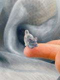  Tượng mèo mini đá Fluorite đa sắc dùng trưng bày, đá phong thuỷ, đá thanh tẩy Tarot 
