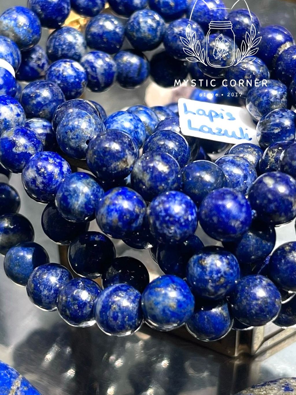  [Chất đẹp] Vòng tay phong thủy Lapis Lazuli đá năng lượng size 8li 