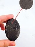  Shungite Palm đá ngăn chặn bức xạ điện từ sóng 5G, đá năng lượng bảo vệ, đá thanh tẩy, đá phong thuỷ 