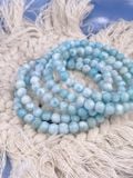  Chuỗi vòng tay đá Larimar Dominica 6li, viên đá phong thuỷ của vùng biển Atlantis 