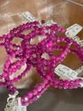  Vòng tay đá Ruby tự nhiên cắt giác, chấu bạc S925 biểu tượng dũng cảm năng lượng đam mê, sức mạnh dành cho cuộc sống 