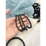  Vòng đeo tay đá Shungite hỗ trợ ngăn sóng điện từ, sóng điện thoại 5G. Vòng đá phong thủy, đá năng lượng 