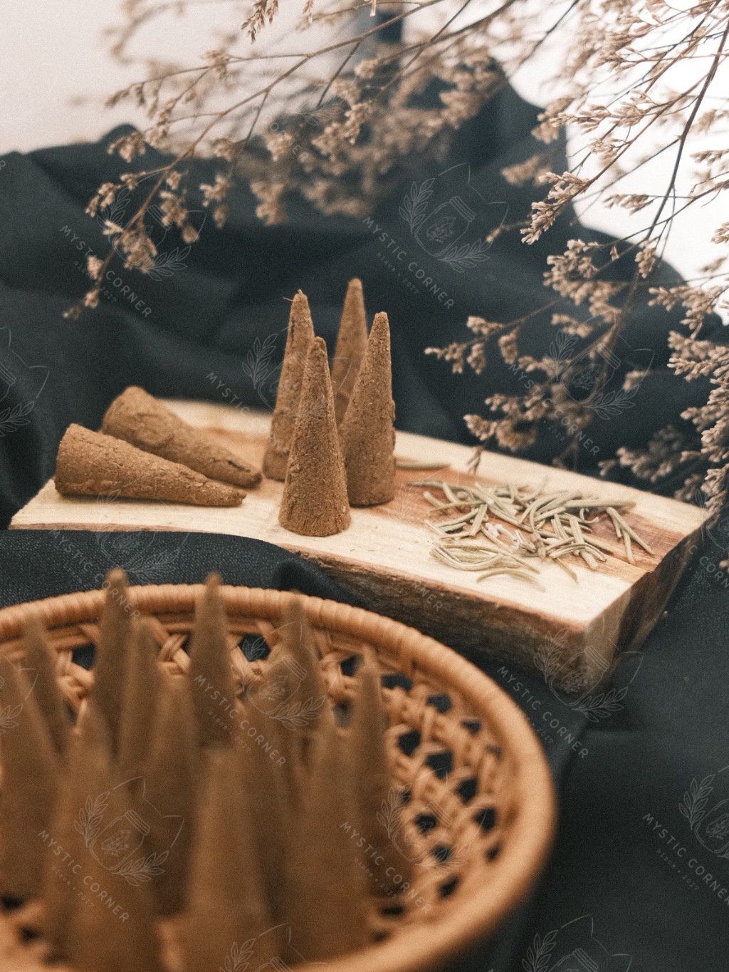  [ORGANIC TỰ NHIÊN] Nụ Trầm Thảo Mộc Rosemary (Lá Hương Thảo), nụ trầm thanh tẩy nhà cửa, thanh lọc không khí 