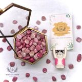  Vụn đá Rhodonite loại đẹp (Tường Vi Thạch), đá thanh tẩy Tarot, Reiki, đá thach anh phong thủy 