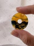  Đồng điếu đá phong thủy mã não Moss Agate (Băng Ngọc Thủy Tảo) 