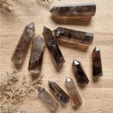  Trụ đá thạch anh Khói (Smoky Quartz), trụ đá thanh tẩy trong Tarot, cân bằng năng lượng, Reiki, đá phong thủy 