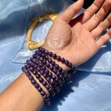  Vòng đá phong thuỷ Đá Mắt Rồng Tím Charoite 6li 