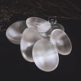  Chén sạc tinh thể Selenite (Selenite bowl), Chén thanh tẩy đá thạch anh, đá phong thủy, Reiki 