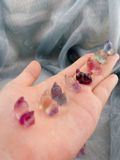  Tượng mèo mini đá Fluorite đa sắc dùng trưng bày, đá phong thuỷ, đá thanh tẩy Tarot 