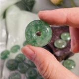  Đồng điếu phong thuỷ đá Thạch anh Dâu Xanh (Green Strawberry Crystal Quartz) 