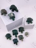  Tượng rùa phong thuỷ đá mã não, jasper tự nhiên mang ý nghĩa bảo vệ may mắn, tài lộc 