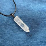  Vòng cổ đá thạch anh Trắng Clear Quartz, vòng đá bảo vệ, vòng đá năng lượng 