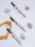  Selenite mix Lavender - thanh Selenite mix Thảo Mộc thanh tẩy, hỗ trợ giải phóng năng lượng, đá thạch anh, đá phong thủy 