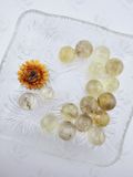 Cầu đá thạch anh Vàng mini (Citrine) may mắn, đá thanh tẩy trong Tarot, Reiki, thiền định, phong thủy 