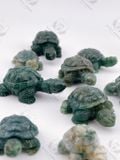  Tượng rùa phong thuỷ đá mã não, jasper tự nhiên mang ý nghĩa bảo vệ may mắn, tài lộc 