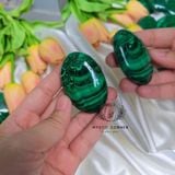  Malachite Palm (đá khổng tước) đá hỗ trợ may mắn, công việc, mở rộng trái tim đá năng lượng, đá phong thủy 