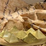 Kim tự tháp đá thạch anh Vàng (Citrine) may mắn dùng trong Tarot, Reiki, thiền định, phong thủy 
