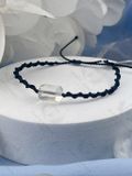  Vòng tay đá phong thuỷ Thạch Anh Trắng lu thống thắt macrame hỗ trợ thu hút năng lượng tích cực 