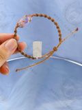  Vòng tay Macrame Thạch anh Tím Vera Cruz Amethyst in Mexico, vòng tay đá năng lượng hỗ trợ trực giác, tinh thần 
