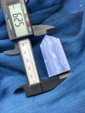  Trụ đá Blue Lace (mã não Ren), hỗ trợ luân xa 5, sự tự tin, giao tiếp, thể hiện bản thân, đá thanh tẩy, đá phong thuỷ 