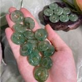  Đồng điếu phong thuỷ đá Thạch anh Dâu Xanh (Green Strawberry Crystal Quartz) 