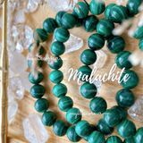  Vòng chuỗi hạt đơn và quấn 3 vòng tay đá Malachite (Đá Lông Công) size 6li - 10li 