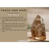  Trụ đá thạch anh Khói (Smoky Quartz), trụ đá thanh tẩy trong Tarot, cân bằng năng lượng, Reiki, đá phong thủy 