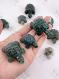  Tượng rùa phong thuỷ đá mã não, jasper tự nhiên mang ý nghĩa bảo vệ may mắn, tài lộc 