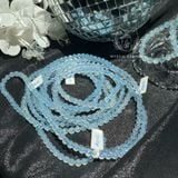  Vòng tay chuỗi hạt phong thuỷ đá Aquamarine loại trong đẹp (Ngọc Xanh Biển) tự nhiên 