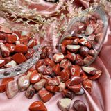  Vụn đá Red Jasper (ngoc bích đỏ), đá thanh tẩy bài Tarot, đá thạch anh, reiki, đá phong thuỷ 