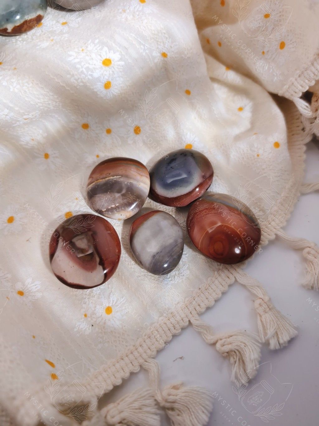  Palm Polychrome Jasper hỗ trợ ổn định hào quang, tăng năng lượng cơ thể thể chất, trí tuệ, đá thạch anh, đá phong thủy 