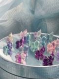  Tượng mèo mini đá Fluorite đa sắc dùng trưng bày, đá phong thuỷ, đá thanh tẩy Tarot 
