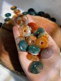  Đồng điếu đá phong thủy mã não Moss Agate (Băng Ngọc Thủy Tảo) 