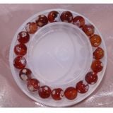  Vòng hạt đeo tay Carnelian Cherry Blossom Agate hỗ trợ tự tin cân bằng cảm xúc, thể hiện bản thân 