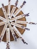  Selenite mix Lavender - thanh Selenite mix Thảo Mộc thanh tẩy, hỗ trợ giải phóng năng lượng, đá thạch anh, đá phong thủy 