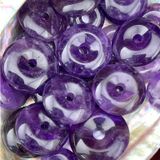  Đồng điếu phong thuỷ đá Thạch anh Tím (Amethyst Crystal Quartz) hỗ trợ bảo vệ tâm linh, biểu tượng tài lộc 
