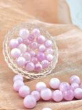  Cầu đá Kunzite mini tự nhiên hỗ trợ năng lượng yêu thương xoa dịu tinh thần, đá thanh tẩy Tarot, đá phong thủy reiki 