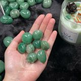  Tumbled đá thạch anh dâu xanh (Green Strawberry), đá thanh tẩy bài Tarot, đá phong thuỷ 