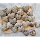  Tim đá Mặt trăng (Rainbow Moonstone Palm) tự nhiên, đá thanh tẩy trong Tarot, Reiki, thiền định, phong thủy 