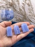  Trụ đá Blue Lace (mã não Ren), hỗ trợ luân xa 5, sự tự tin, giao tiếp, thể hiện bản thân, đá thanh tẩy, đá phong thuỷ 