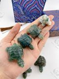  Tượng rùa phong thuỷ đá mã não, jasper tự nhiên mang ý nghĩa bảo vệ may mắn, tài lộc 