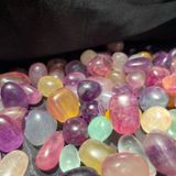  Tumbled viên đá Fluorite tự nhiên, đá thanh tẩy, đá thạch anh, đá phong thuỷ 
