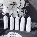  Trụ đá thanh tẩy Howlite trắng (đá Bạch Tùng) 