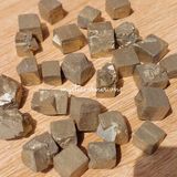  Đá Pyrite tự nhiên (đá vàng găm) hỗ trợ bảo vệ, may mắn trong phong thủy, Reiki, Tarot, làm crystal grid 