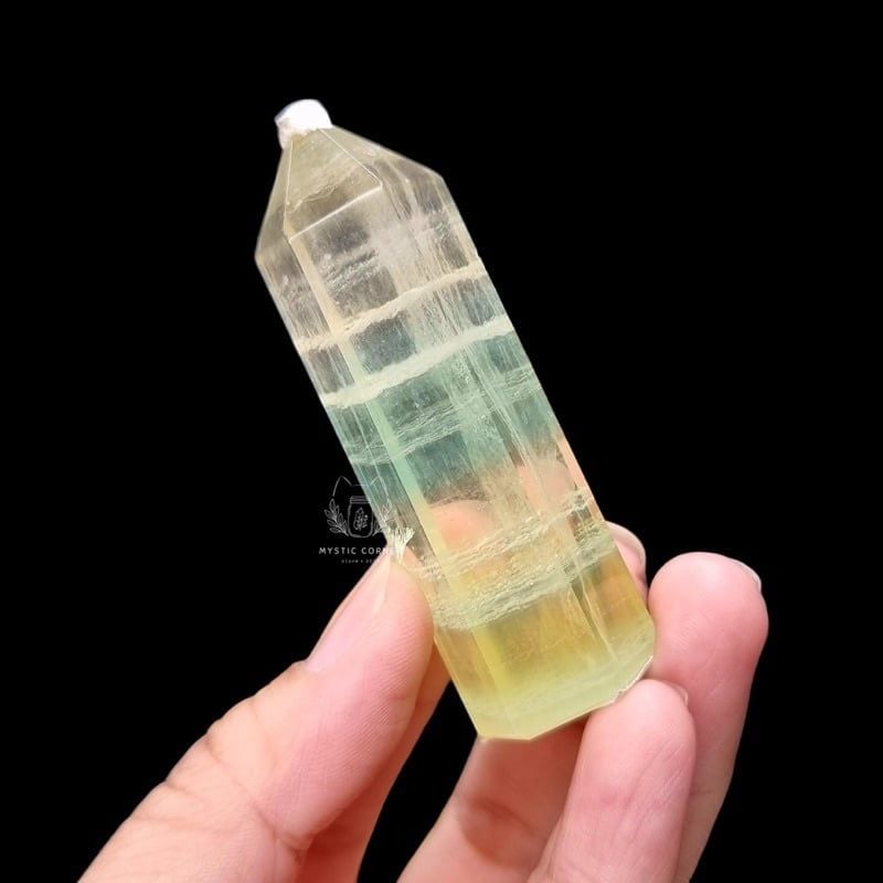  [HÀNG ĐẸP] trụ Fluorite, trụ đá thạch anh, đá thanh tẩy Tarot, Reiki, thiền định 