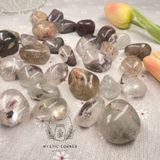  Viên Thạch anh Ưu Linh (Ghost Quartz/ Garden Quartz), đá thanh tẩy, đá phong thuỷ 